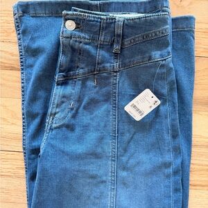 We The Free Blue Flare & Wide Leg Jeans